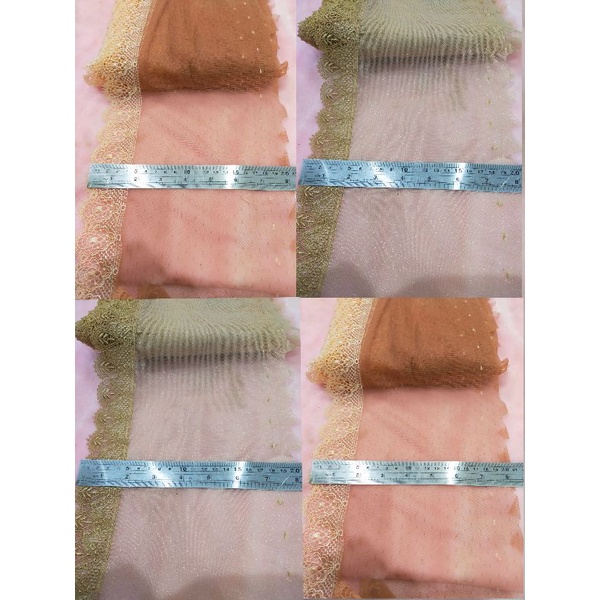 renda tile lebar 20cm varian dua warna harga per.50cm