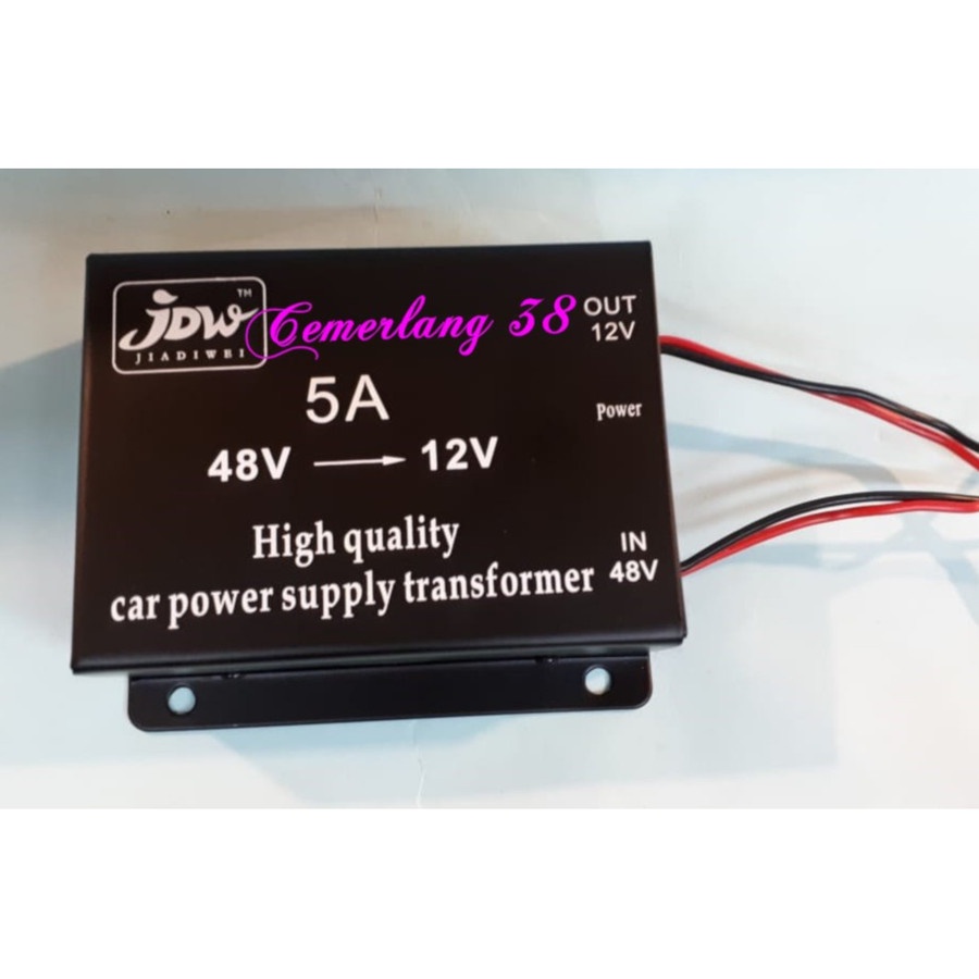 DC-DC CONVERTER STEP DOWN 48V TO 12V 5A JDW Power Supply Transformer