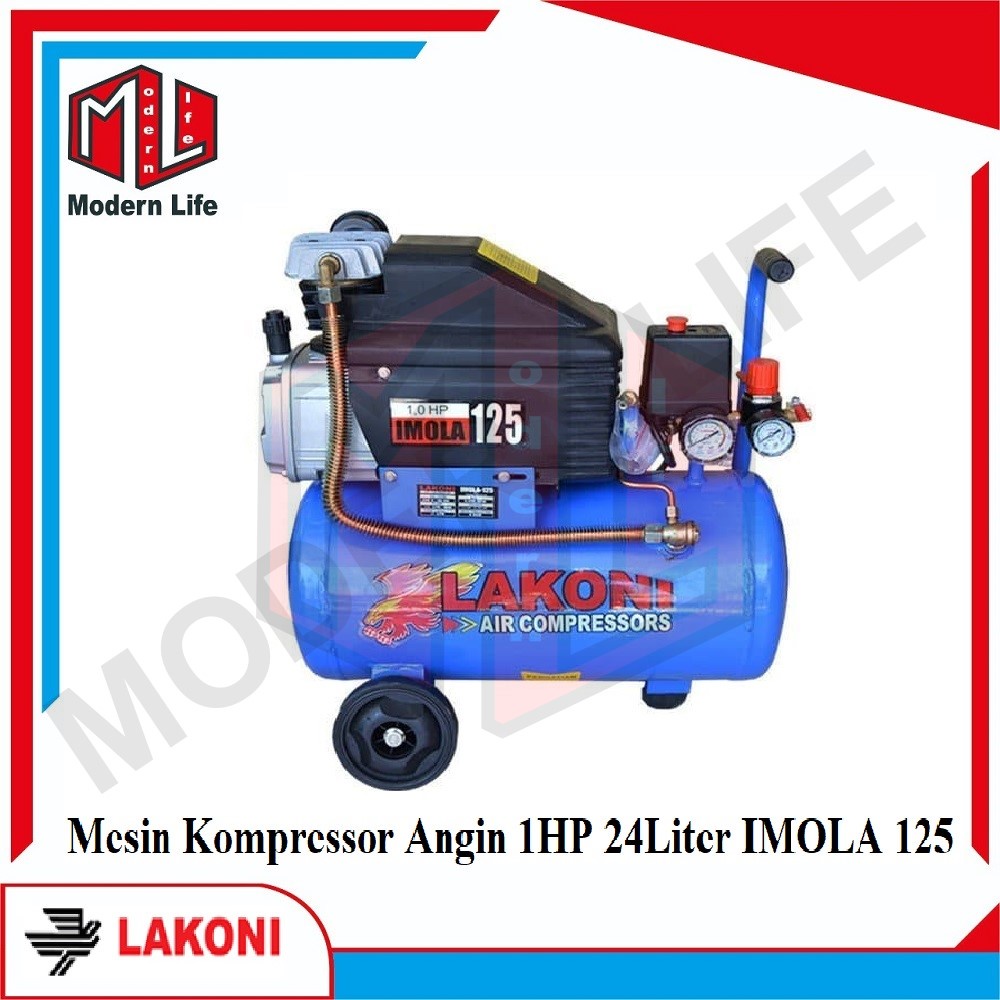 Lakoni Imola 125 Imola125 Mesin Kompressor Angin Listrik 1 HP 25 Liter