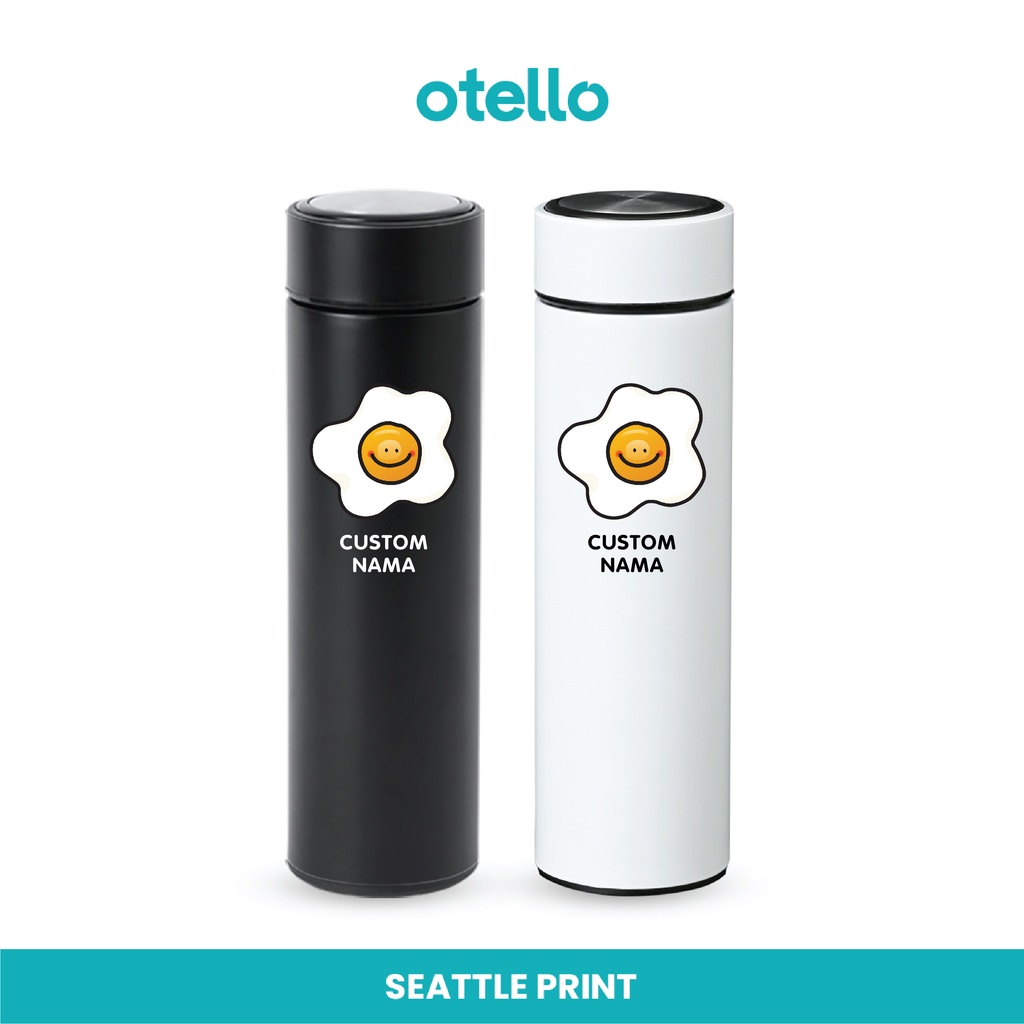 Custom Tumbler Sunny Side Up Tambler Water Bottle Cetak Print UV Botol Minum Termos Karakter