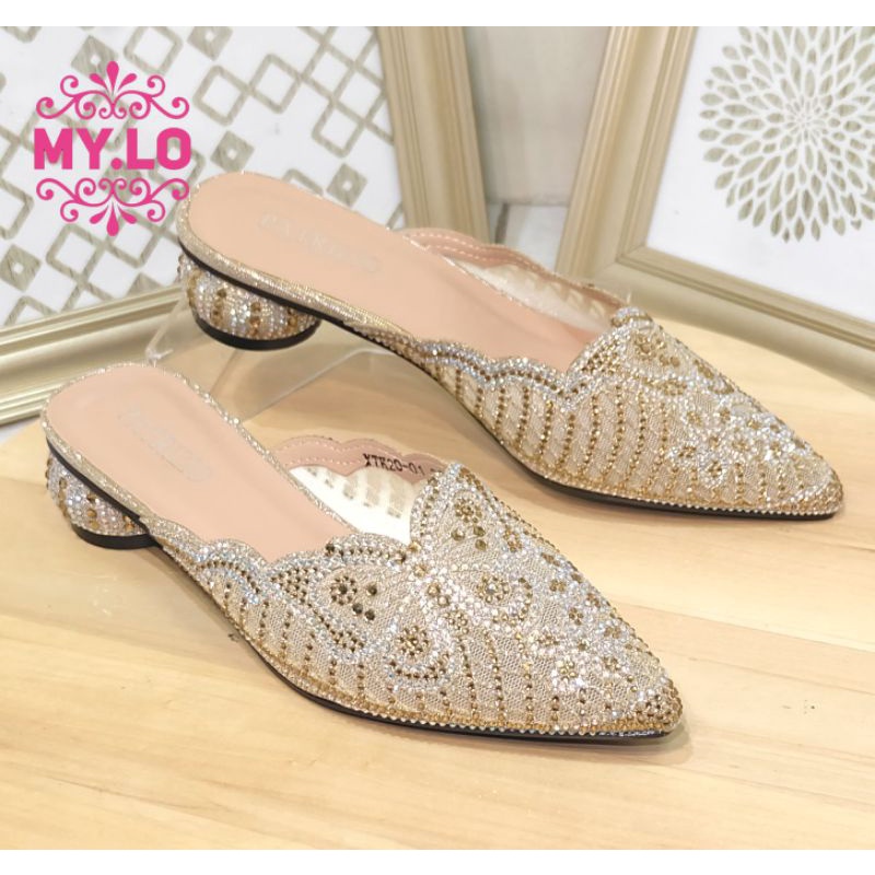 SEPATU WEDGES PESTA WANITA WEDDING IMPORT