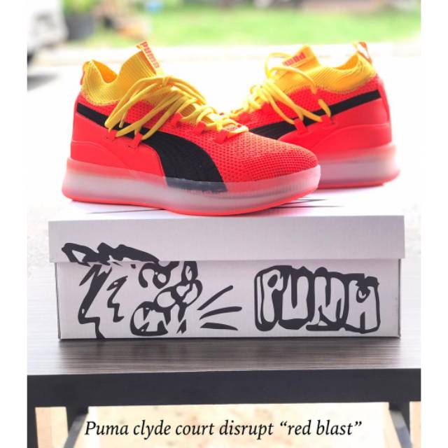 SEPATU BASKET PUMA CLYDE COURT DISRUPT RED BLAST