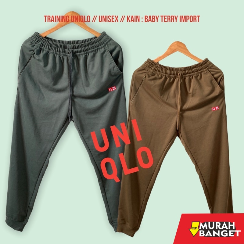 Celana olahraga terbaru- GCS // Training Uniqlo / Celana Panjang Olahraga / Remaja Pria Wanita