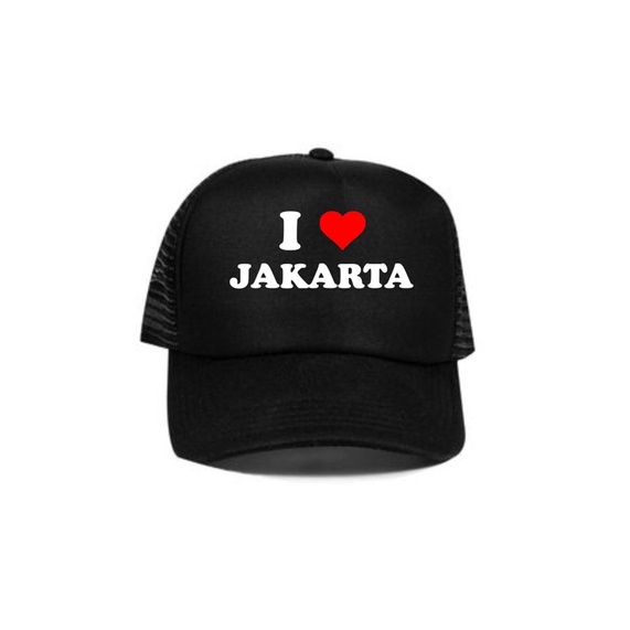 Topi Trucker I Love Jakarta