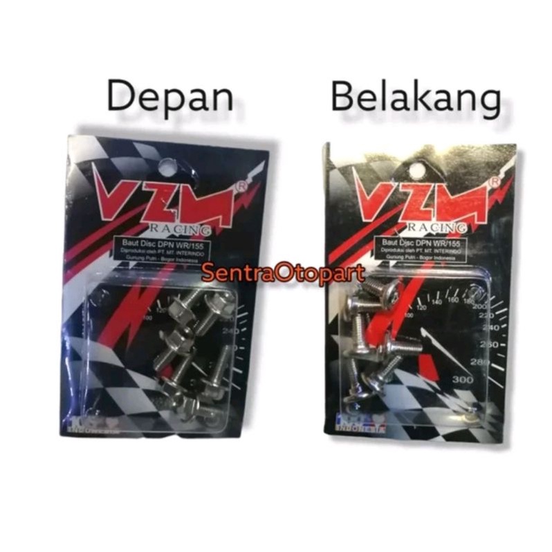 Baut baut piringan disk disc cakram depan belakang wr155 wr 155 vzm