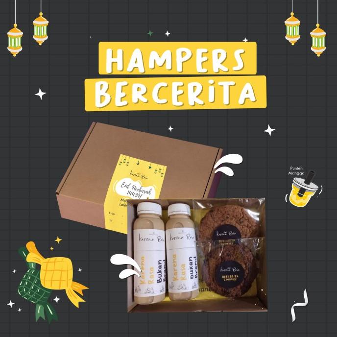 

Hampers Parsel kado Idul Fitri Lebaran Natal - Kopi Susu 250ml Cookies