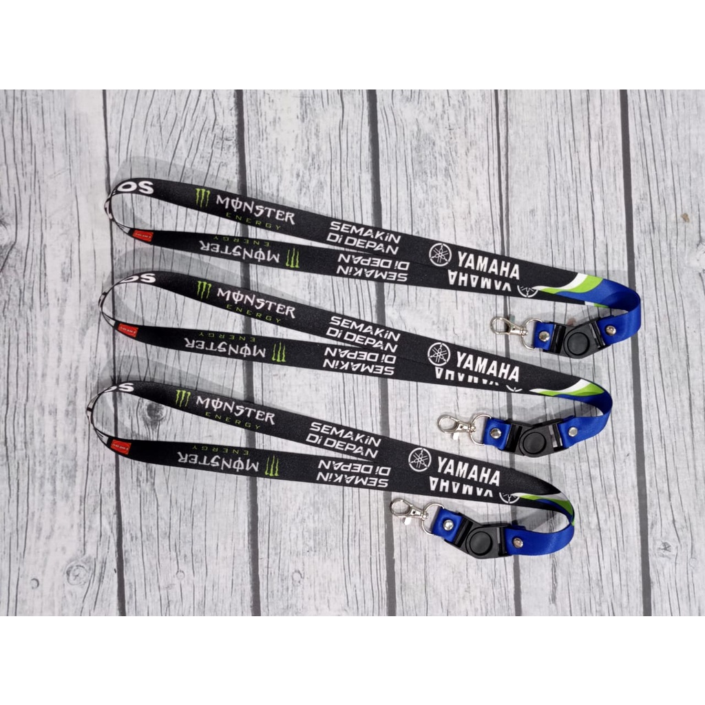 

BISA SATUAN Lanyard YAMAHA / Yamaha Semakin Di Depan cetak 2 sisi ukuran 2cm Lanyard Custom Satuan murah