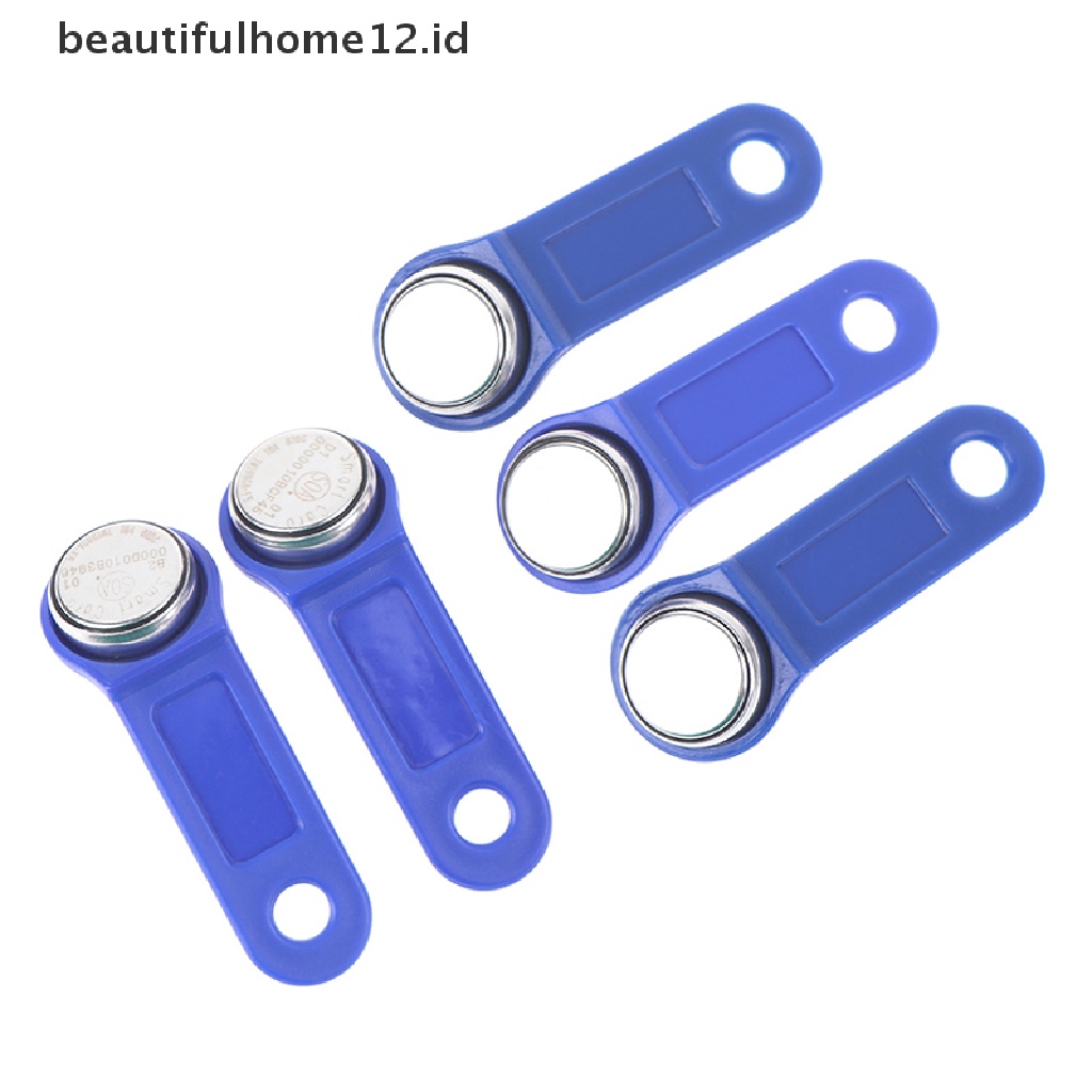 【beautifulhome12.id】 5Pcs DS1990A-F5 IButton I-Button 1990A-F5 Electronic Key IB Tag Cards Fobs Cards .