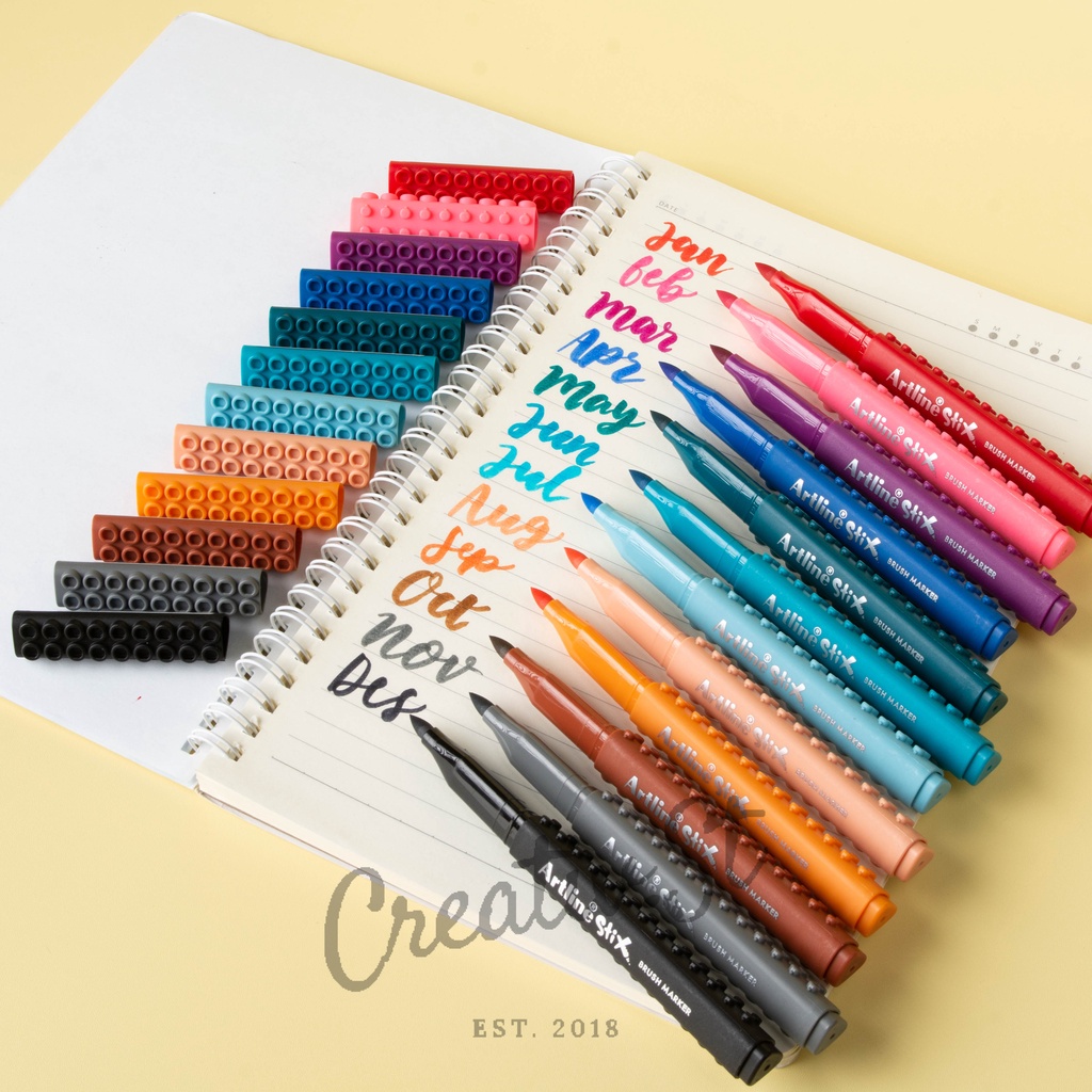 

ARTLINE Stix Brush Marker Etx-01 Brush Pen Spidol Kaligrafi