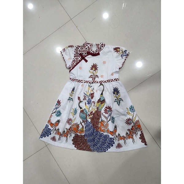 Dress/ Kemeja Batik Anak BBC/ Seragam Batik/ Batik Sekolah