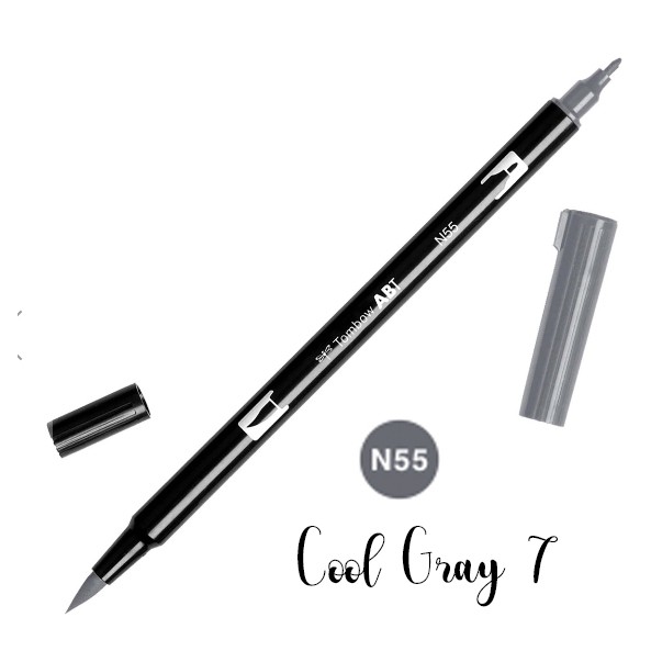 

ABT Tombow Dual Brush Pen -N55 Cool Gray 7