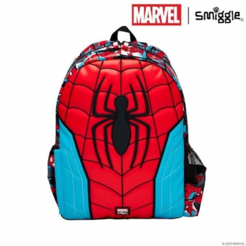 SMIGGLE MARVEL HOODIE SPIDERMAN BACKPACK ORIGINAL TAS SMIGGLE JUNIOR TK SD Kelas 1 Anak Laki