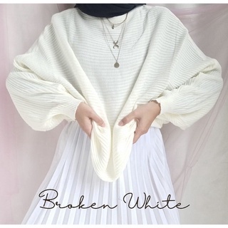 SWEATER BLOUSE BATWING RAJUT BIG SIZE PREMIUM//OUTER RAJUT BATWING MOTIF KELEAWAR