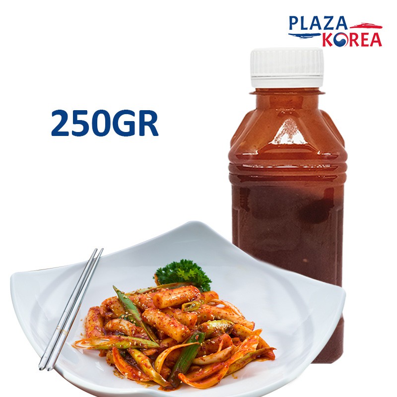 

PLAZA KOREA TTEOKBOKKI SAUCE FRESH 250 GR - SAUS TOPOKKI SAOS TOKPOKI KOREAN RICE CAKE TTEOK KUE BERAS KHAS KOREA