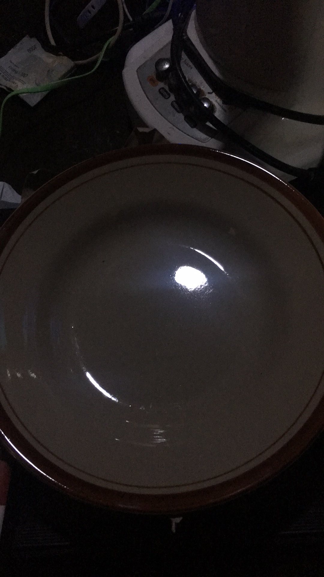 Piring Makan / Piring Keramik / Piring Lucky / Piring Polet Coklat