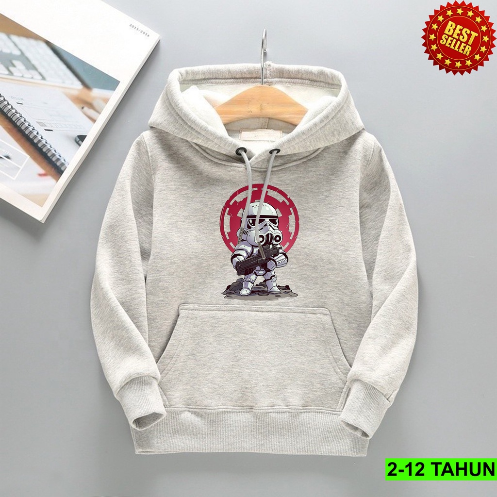 Jaket sweater hoodie anak laki - laki usia 2 3 4 5 6 7 8 19 10 tahun / switer anak laki laki perempuan karakter hero kartun ROBOT TROOPER  / GROSIR TERMURAH BISA COD