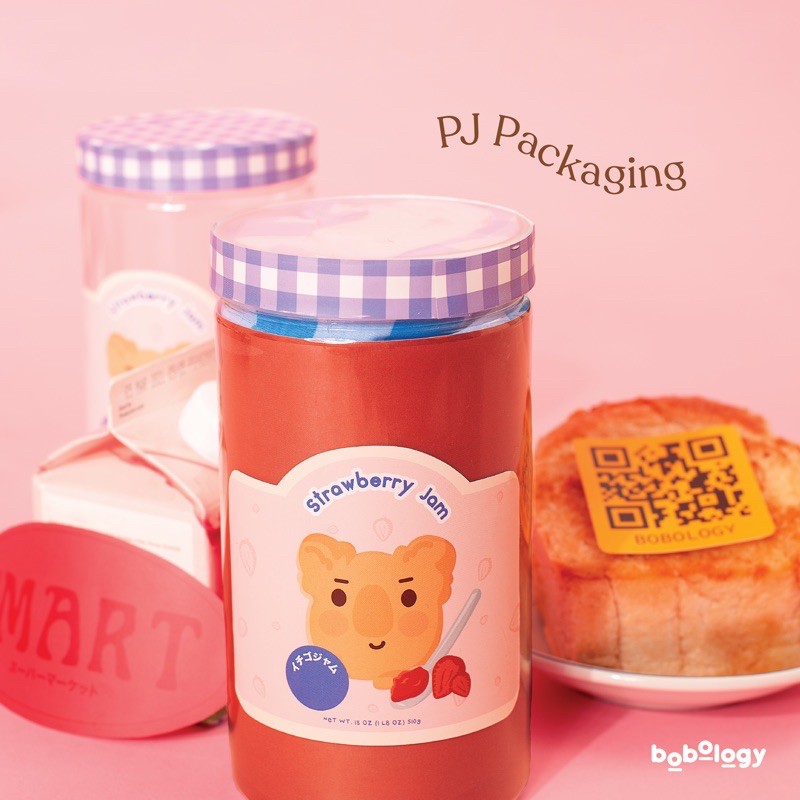 Strawberry Jam Pyjamas (Short Pants) – BOBOLOGY (Piyama PJ Baju Tidur Baju Rumah Kaos Anak)