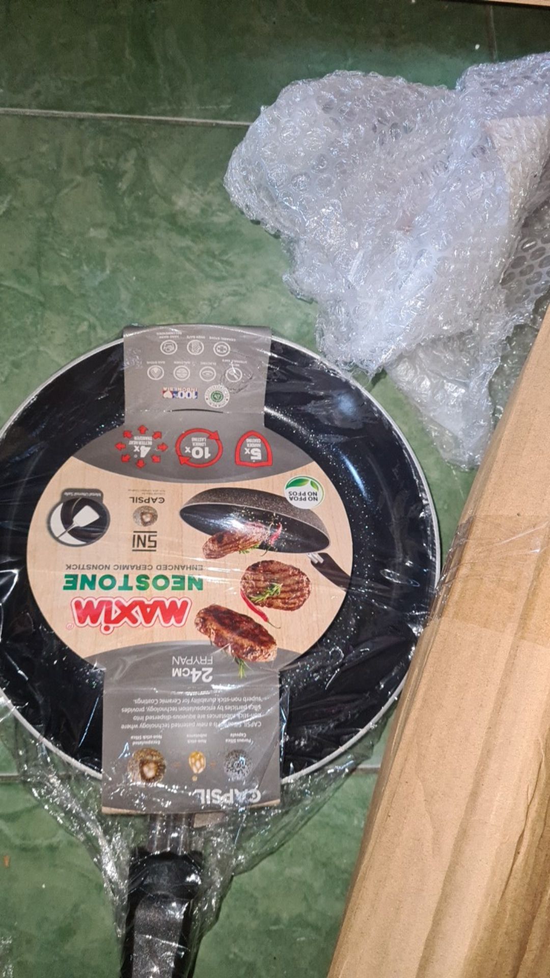 Maxim Neostone Frypan Penggorengan Marble Ceramic Anti Lengket 24 Cm