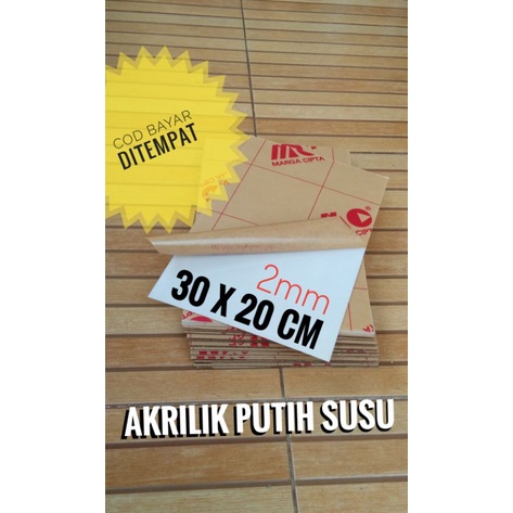 

Akrilik Putih Susu 30x20cm