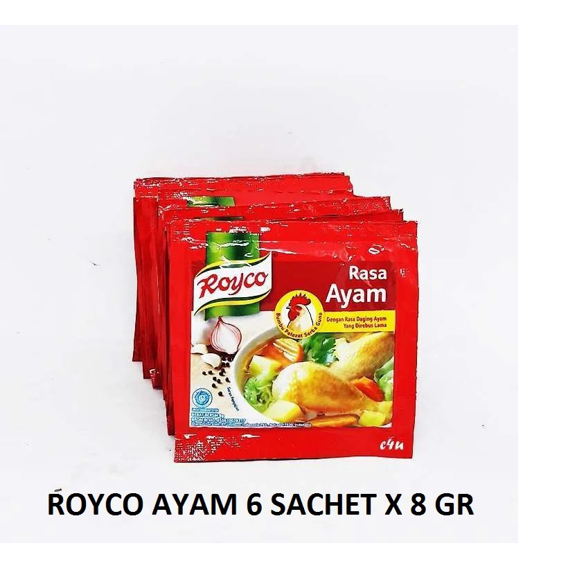 

Royco Ayam 6 Sachet x 8 Gr - Royco Kaldu Ayam #UNI