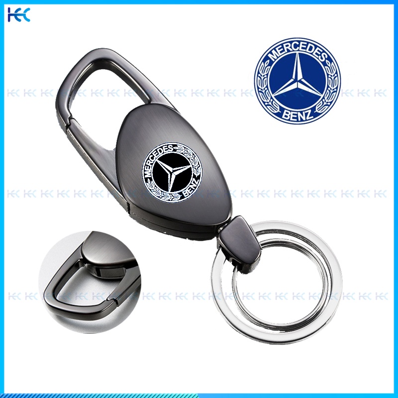 Gantungan Kunci Mobil Kreatif Bahan Alloy Metal Dengan logo Benz