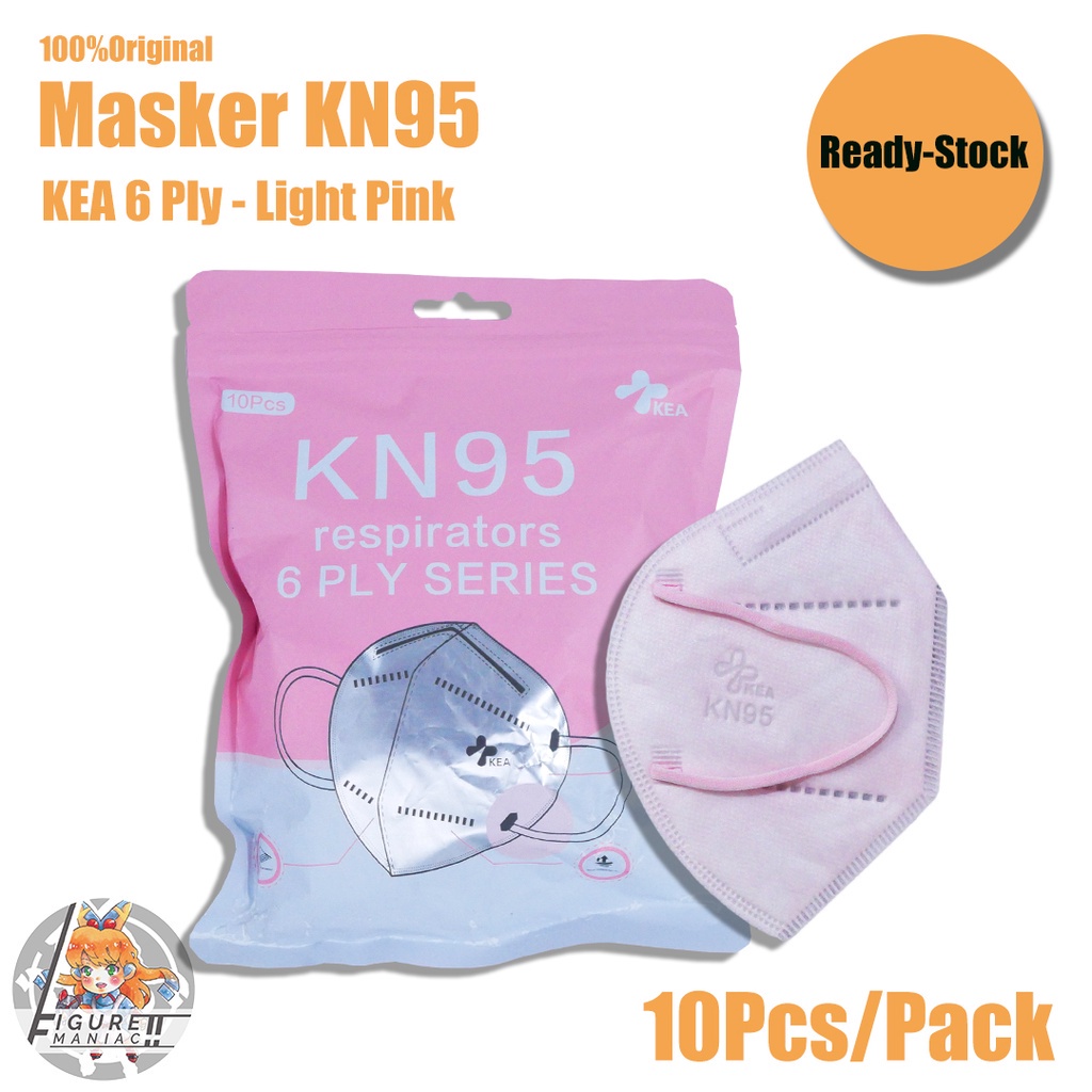 Masker KN95 5 PLY KEA 1 Pack isi 10 Pcs Warna Warni Pastel Soft Original