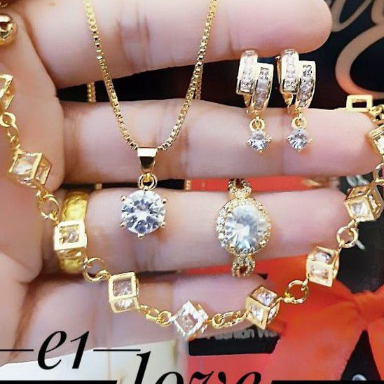 Xuping set perhiasan lapis emas 24k 2105m