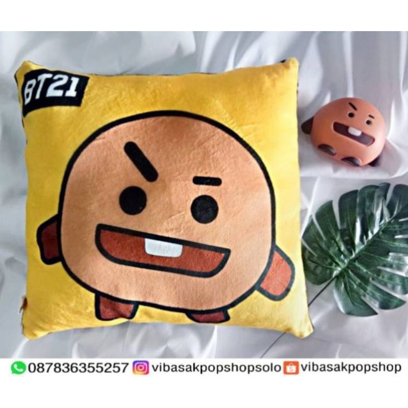 Bantal Sofa Bantal Kursi Bt21 Bts Bantal santai ukuran 40x40 cm