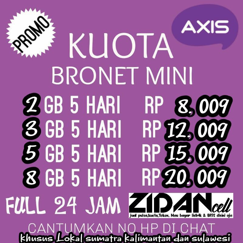 vocer axis 2gb 5hari