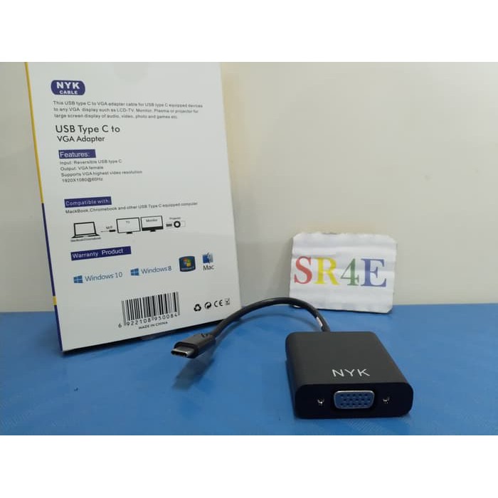 Usb Type C 3.1 to vga Nyk converter