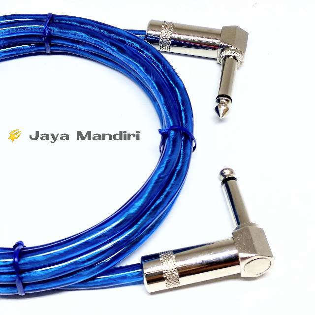 Kabel Gitar Transparan Jack Akai Mono L to L 2 Meter