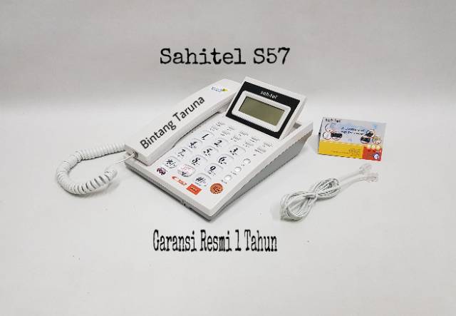 Telepon Kabel Sahitel S57 Cable Phone Sahitel S-57 Telepon Sahitel (Putih)