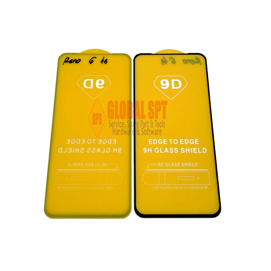 VERSI 4G / ANTIGORES FULL WARNA OPPO RENO 6 4G /  ANTI GORES KACA