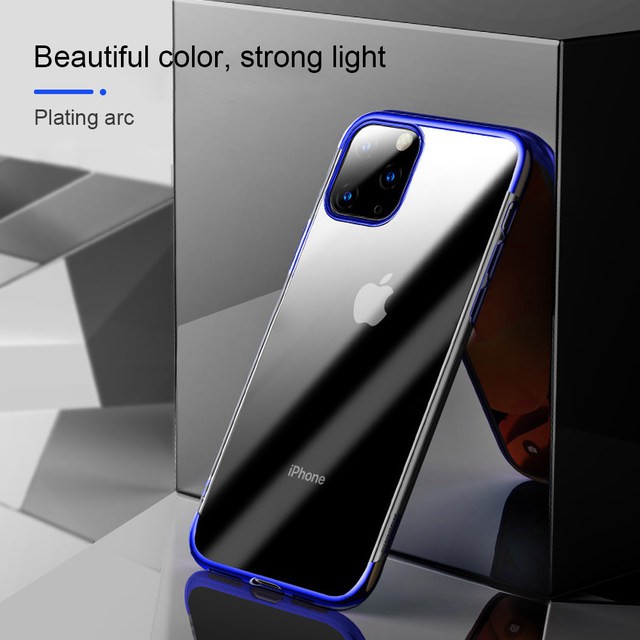 Iphone 11 / 11 Pro / 11 Pro Max Soft Case Luxury Plating List Chrome