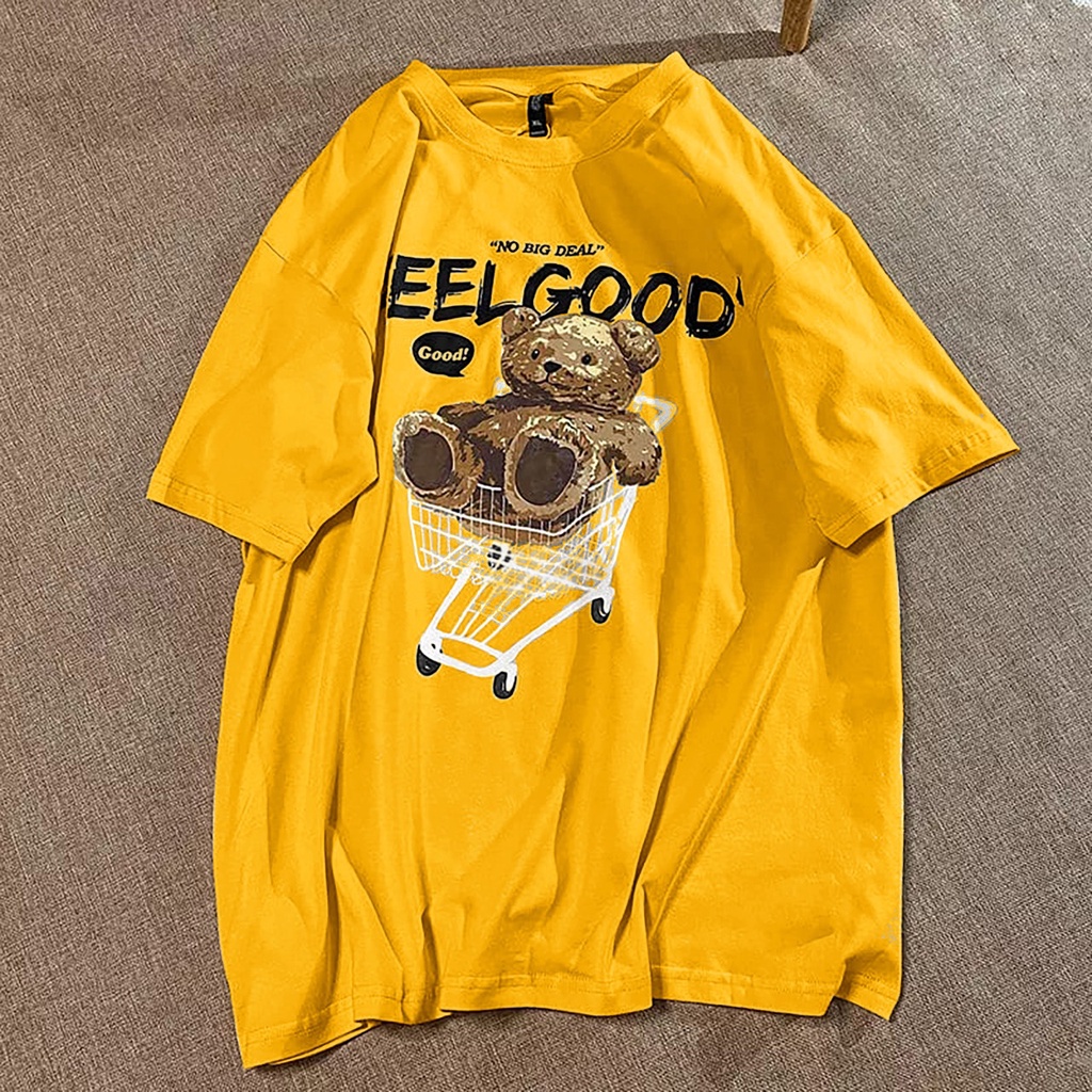 BISA COD// baju oversize terbaru baju FEELGOOD keren size L,XL baju terlaris bisa buat cowo/cewe fashion kekinian - covid fahion