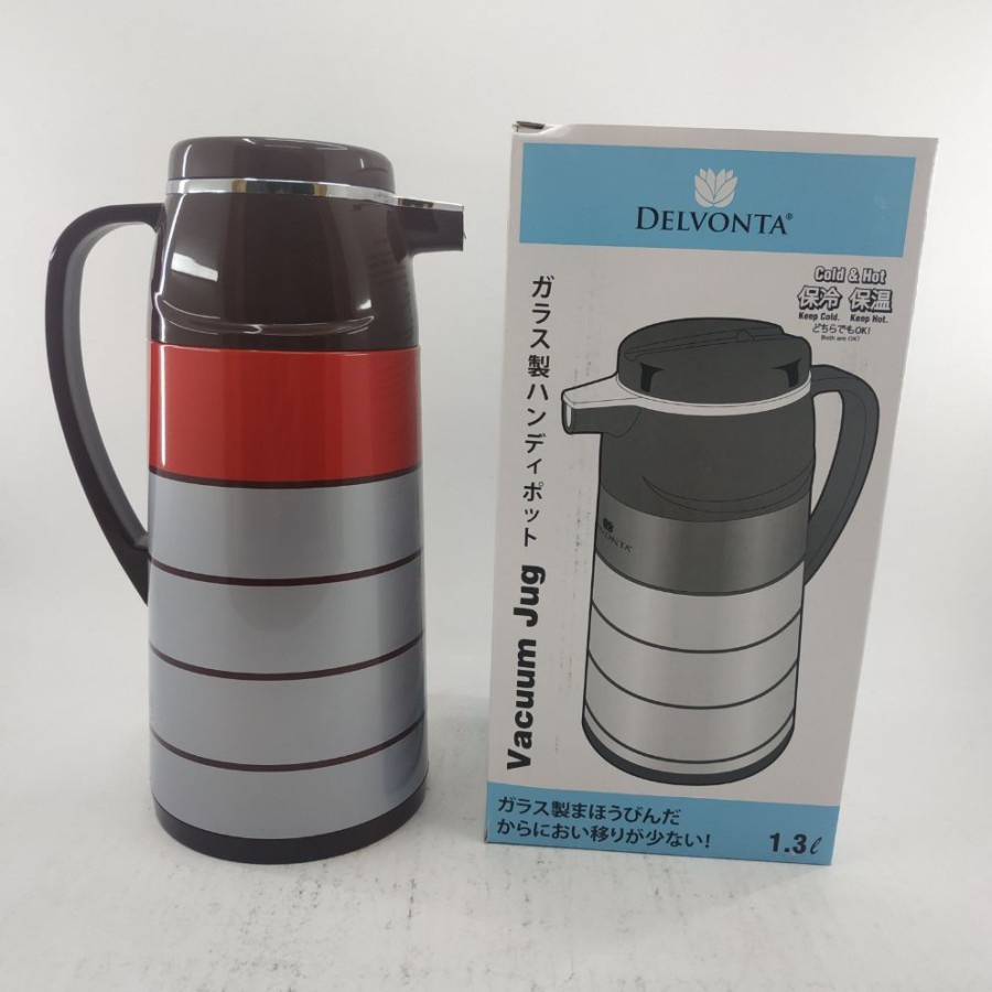 Termos Air Delvonta Vacuum Jug PC 1.3 Liter Tuang Cold / Hot