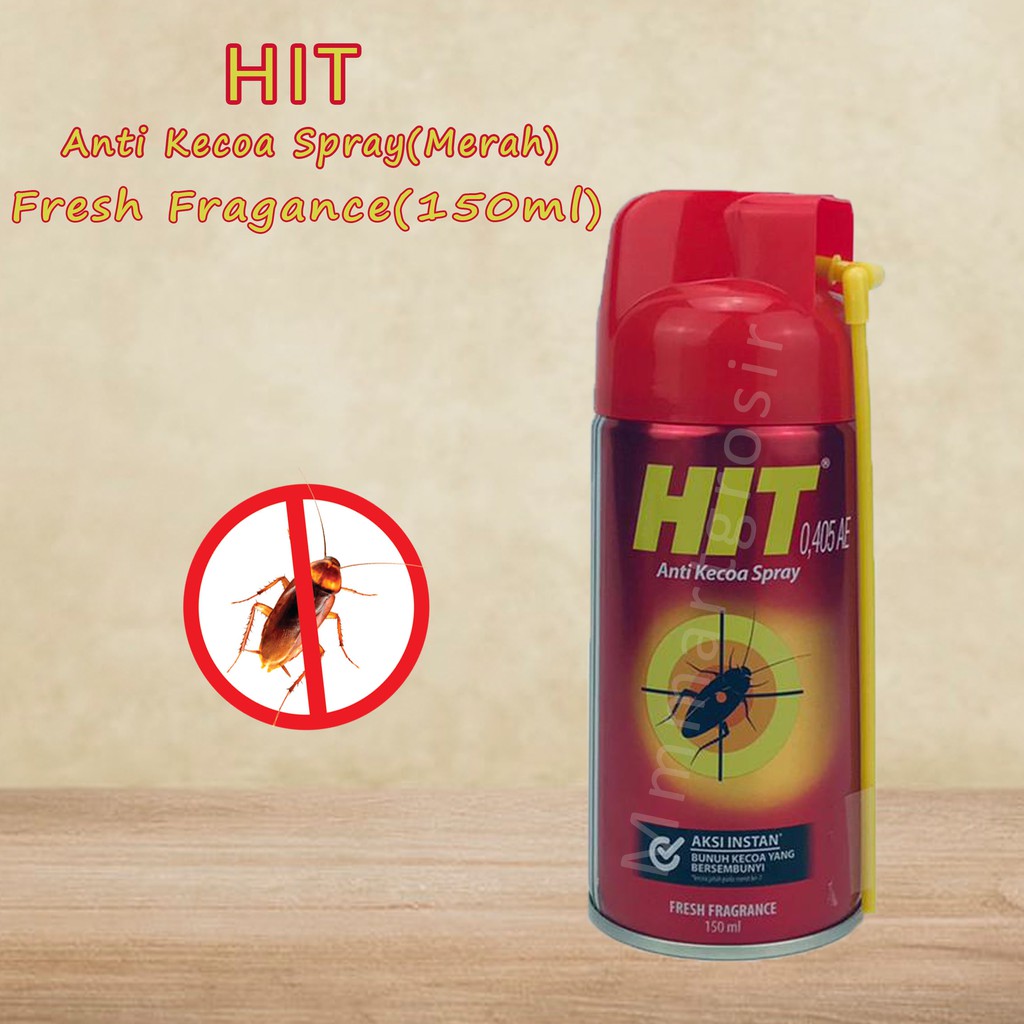 HIT ANTI KECOA SPRAY 325ML &amp; 150ML MERAH