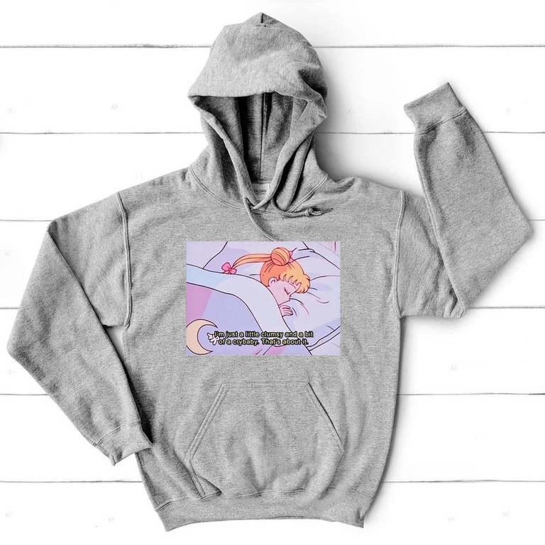 Hoodie Sailor Moon Im Just a Little Clumsy Premium Unisex