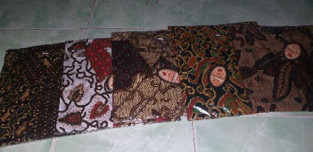 Kemeja Batik Hrb026 Kenongo Kemeja Tosca Pendek Pekalongan Padi M L Xl Sogan Tulis Asifa Batik Padi
