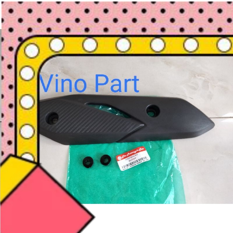 Cover tameng tutup knalpot Beat Fi esp 2015-2016 Non Original