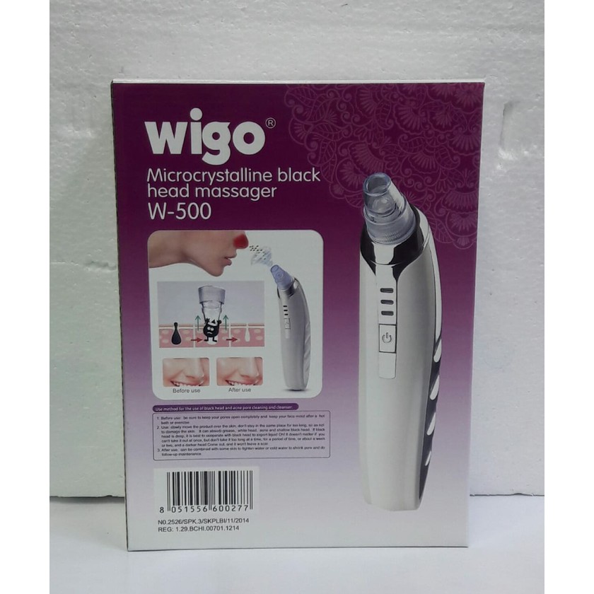 Wigo W-500 Pembersih komedo / Microcrystalline Black Head Massager