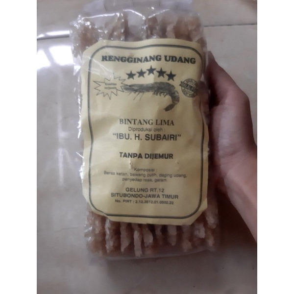 

Rengginang asli Situbondo rasa Udang/bentuk pipih/Mekar tanpa dijemur 500gram