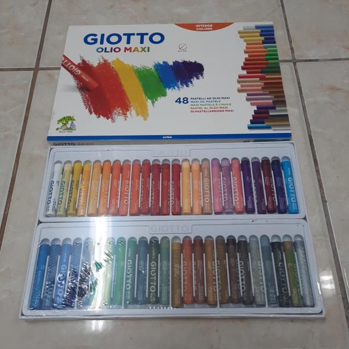 

Krayon 48 Warna Giotto Olio Maxi Oil Pastels / Crayon 48 Colours