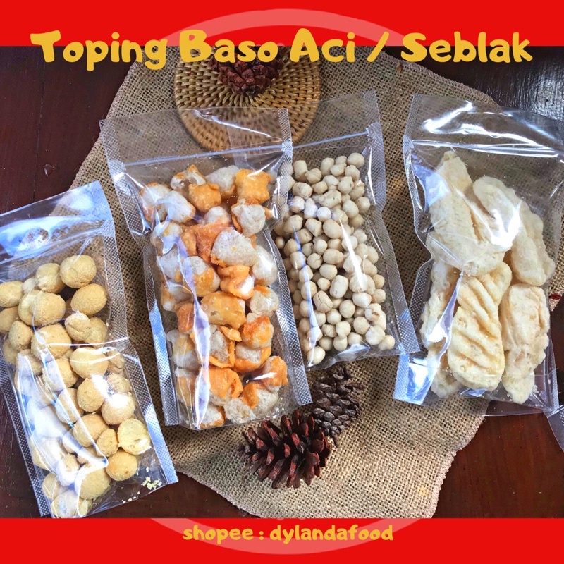 

TOPING BASO ACI & SEBLAK | siomay kering | cuanki lidah | cikur | tahu bulat mini kering