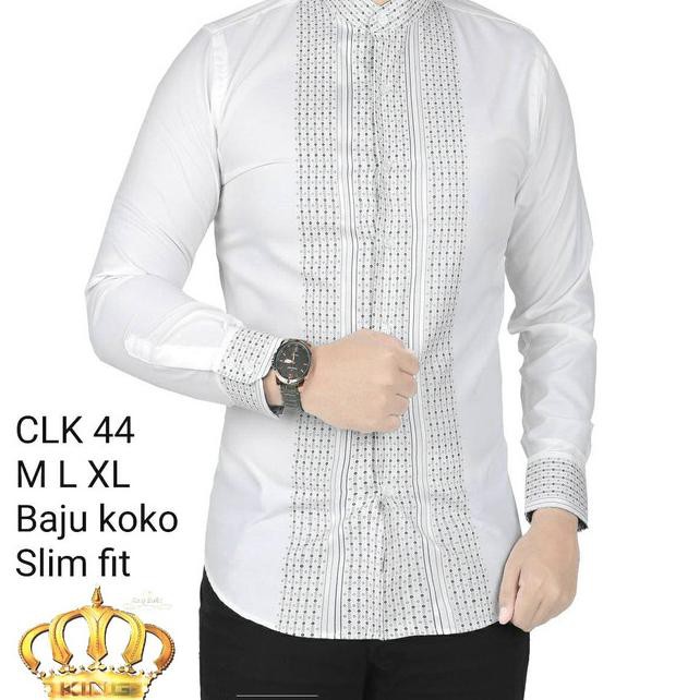 BEST BAJU KOKOH PRIA DEWASA BAJU KOKO PRIA SLIM FIT NEW CLK 44 