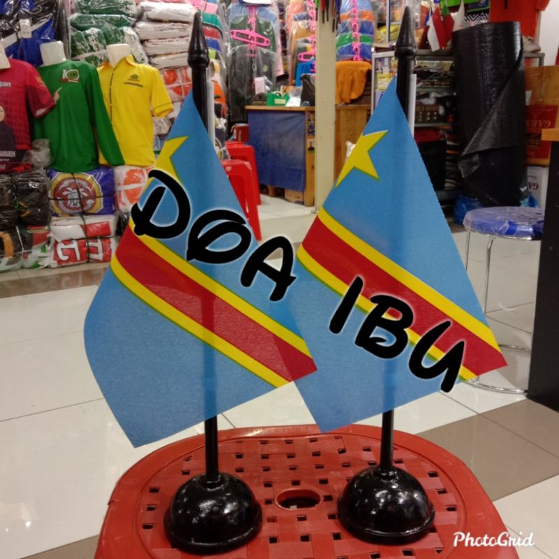 

best seller tiang kayu meja+bendera REPUBLIK DEMOKRATIK KONGO ready stock