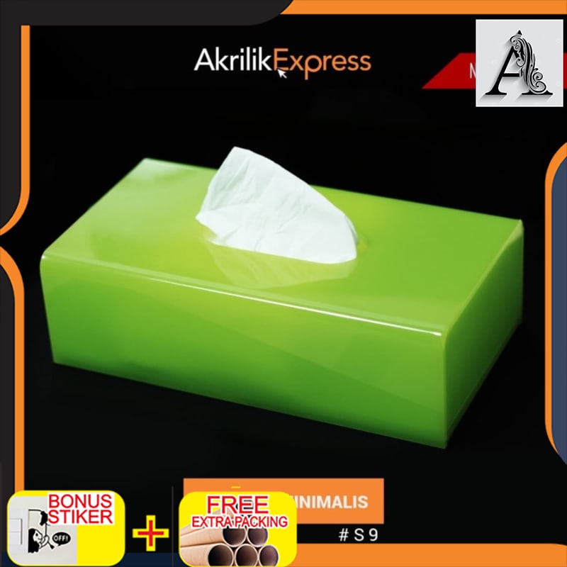 

Terlaris Tempat tissue / kotak tissue / box tissue hijau