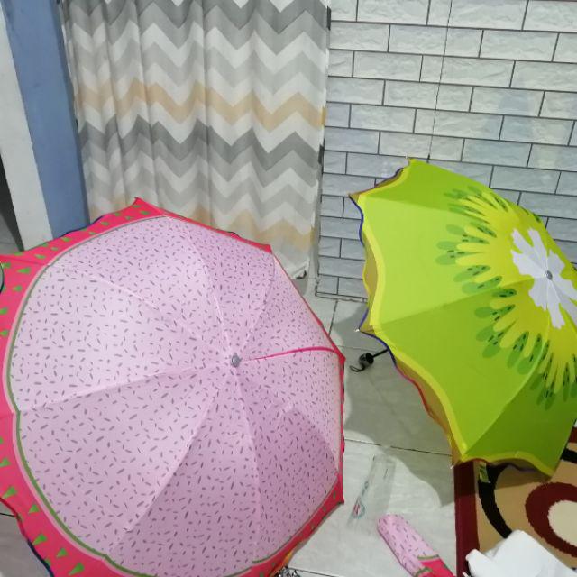 Payung Lipet 3 Motif Buah Buahan