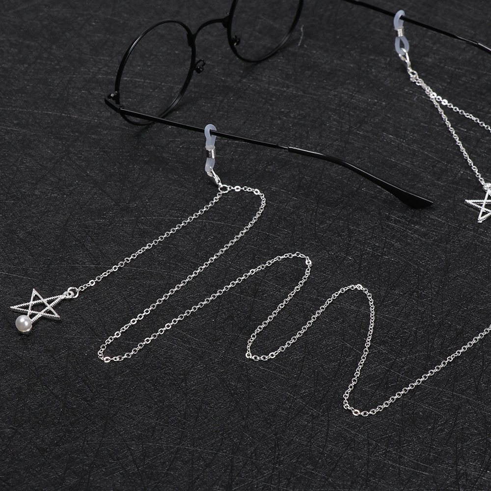 Strap Holder Kacamata Anti Slip Bahan Metal Untuk Pria / Wanita