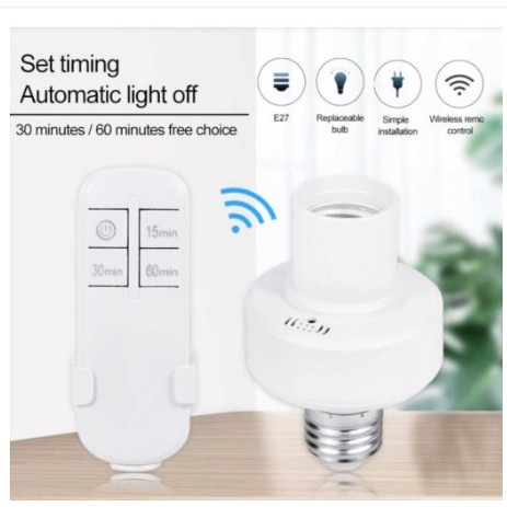 Fitting Lampu Remote Control Wireless E27 220V